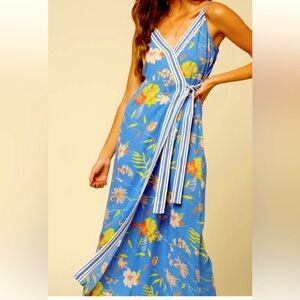 O’NEILL FLORAL Blue Maxi Dress SZ S. NWOT